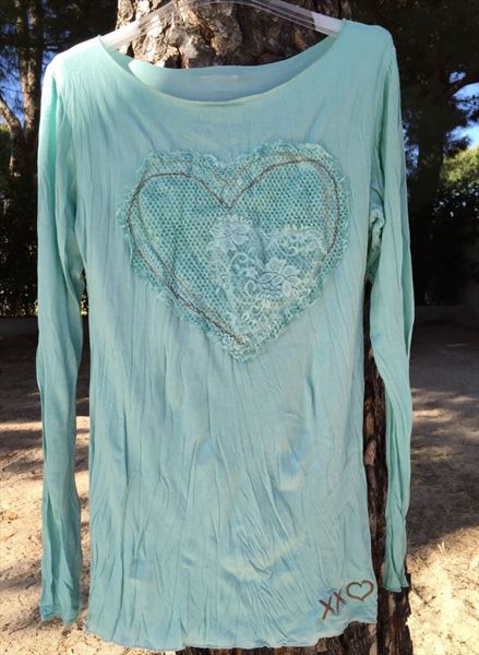 Camiseta corazón Kiss&Fly (1)